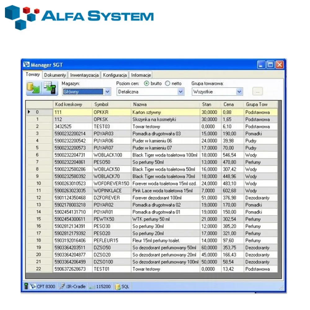 MANAGER SGT | Alfa System