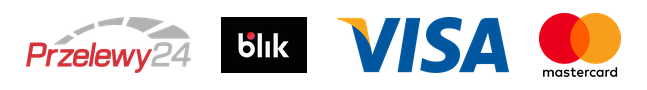 Płatności: Przelewy24, BLIK, Visa, Mastercard