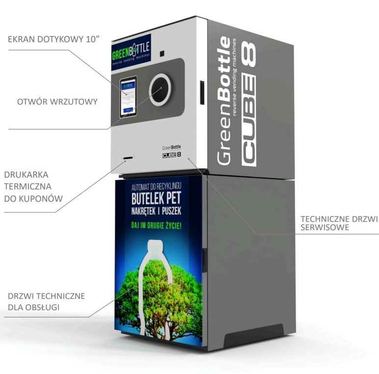 Automat GreenBottle CUBE8