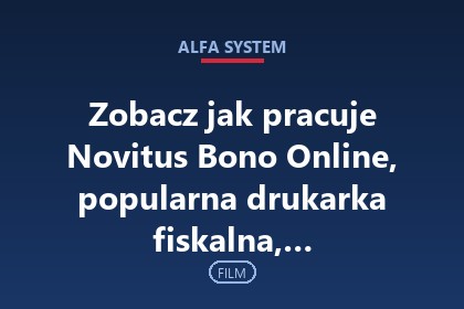 Zobacz jak pracuje Novitus Bono Online, popularna drukarka fiskalna,…